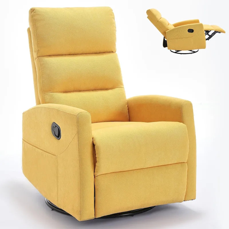 Fauteuil inclinable manuel à bascule et pivotant pour petits espaces