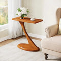 Table d'appoint étroite en bois pour le salon