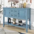 Console vintage avec tiroirs et placards