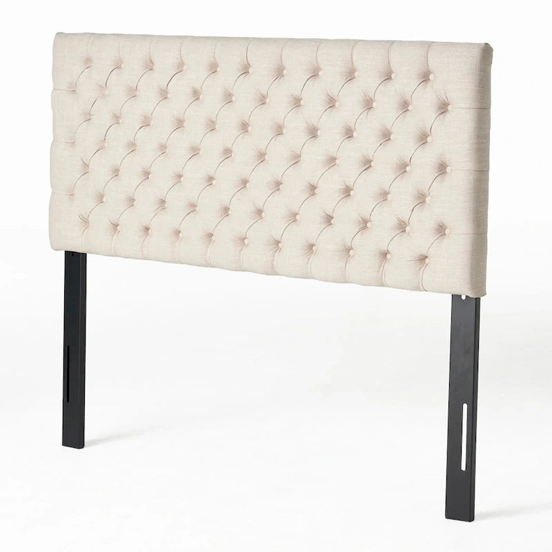 Tête de lit capitonnée réglable pour lit double/grand lit