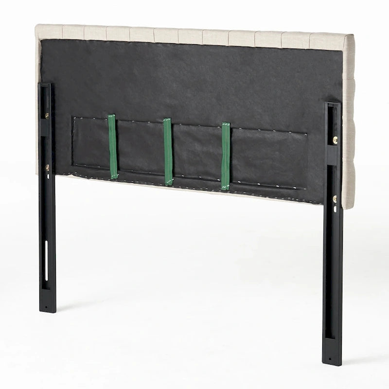 Tête de lit capitonnée réglable pour lit double/grand lit