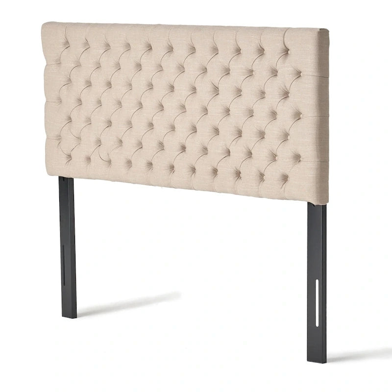 Tête de lit capitonnée réglable pour lit double/grand lit