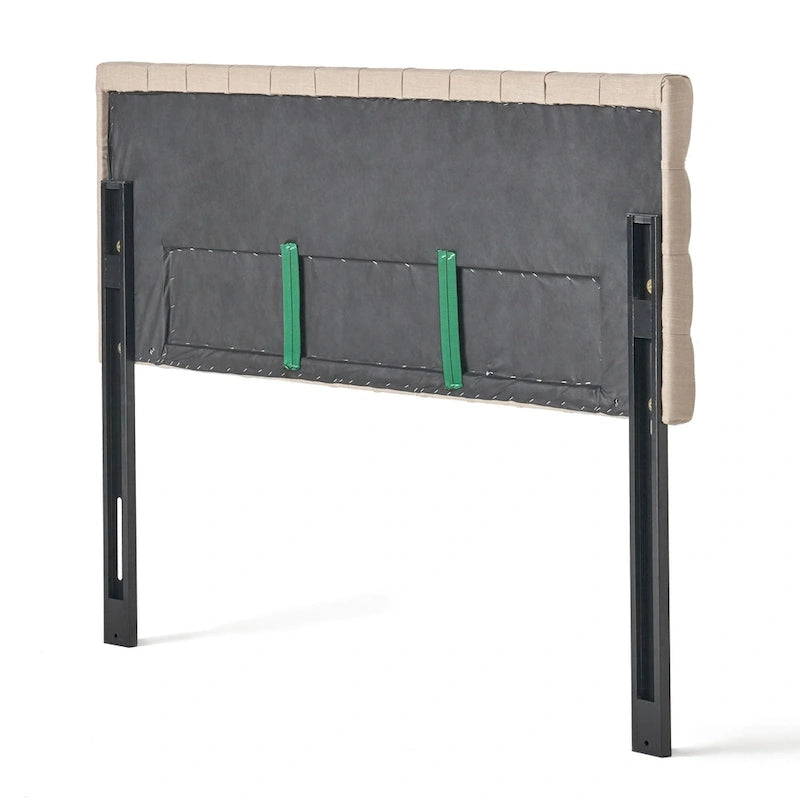 Tête de lit capitonnée réglable pour lit double/grand lit