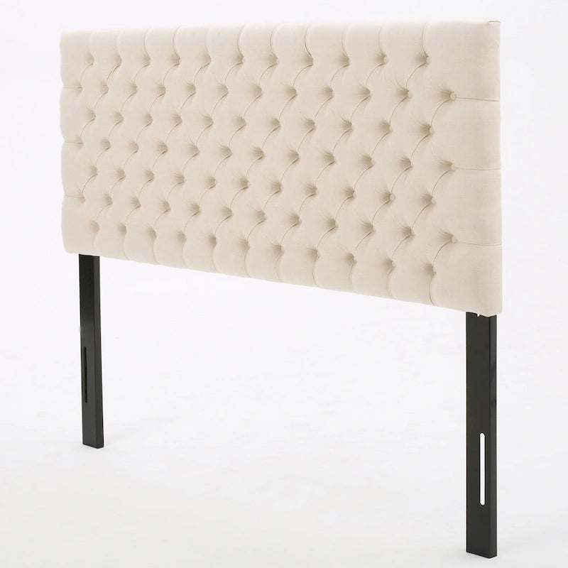 Tête de lit capitonnée réglable pour lit double/grand lit
