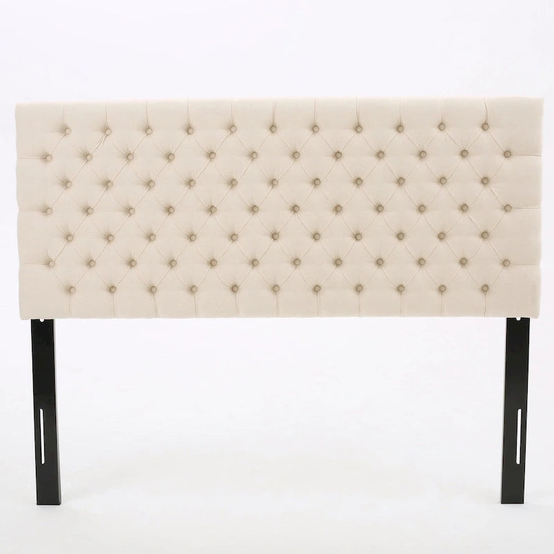 Tête de lit capitonnée réglable pour lit double/grand lit