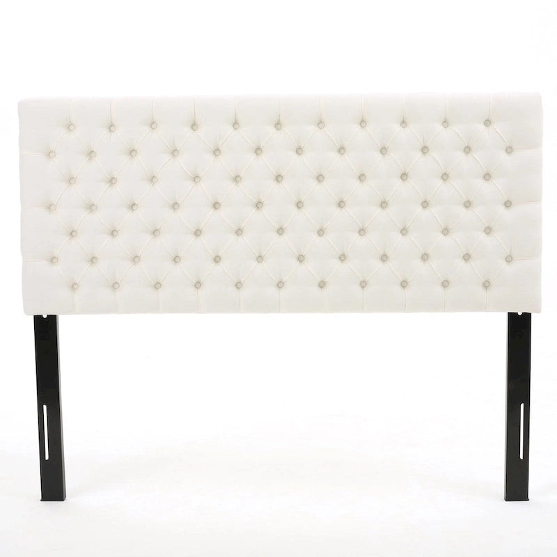 Tête de lit capitonnée réglable pour lit double/grand lit