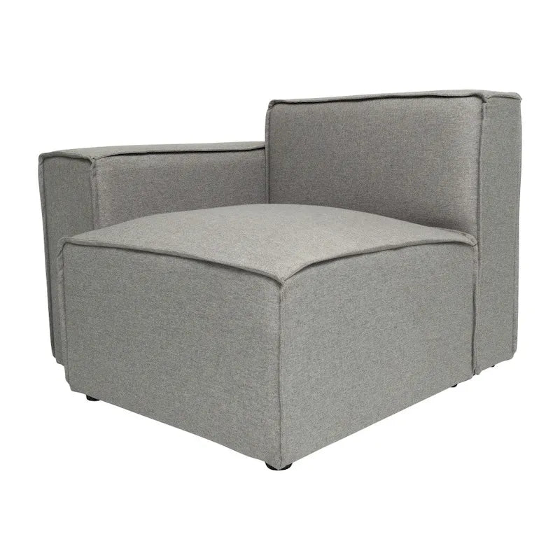 Fauteuil contemporain rembourré avec accoudoirs