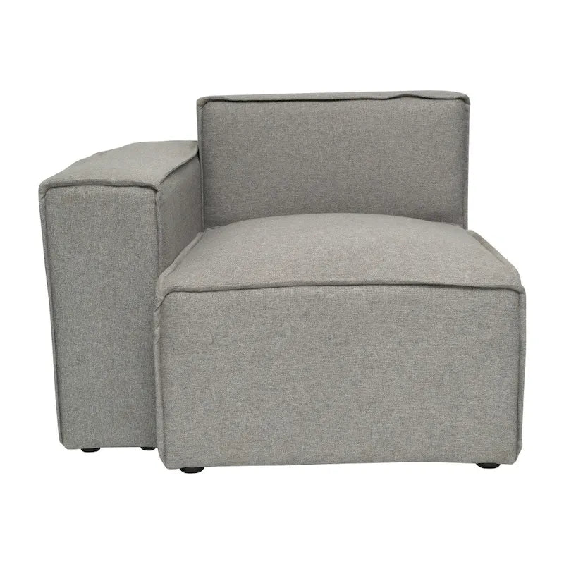 Fauteuil contemporain rembourré avec accoudoirs