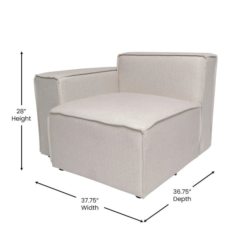 Fauteuil contemporain rembourré avec accoudoirs