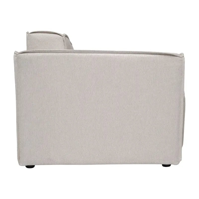 Fauteuil contemporain rembourré avec accoudoirs