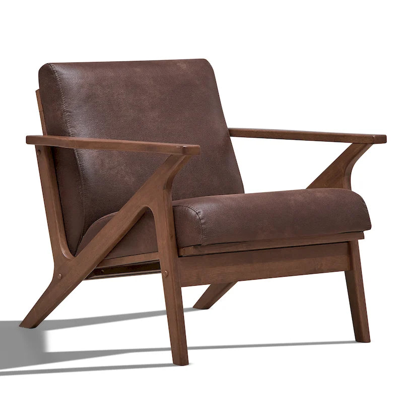 Fauteuil Mid-Century Modern avec rembourrage moelleux