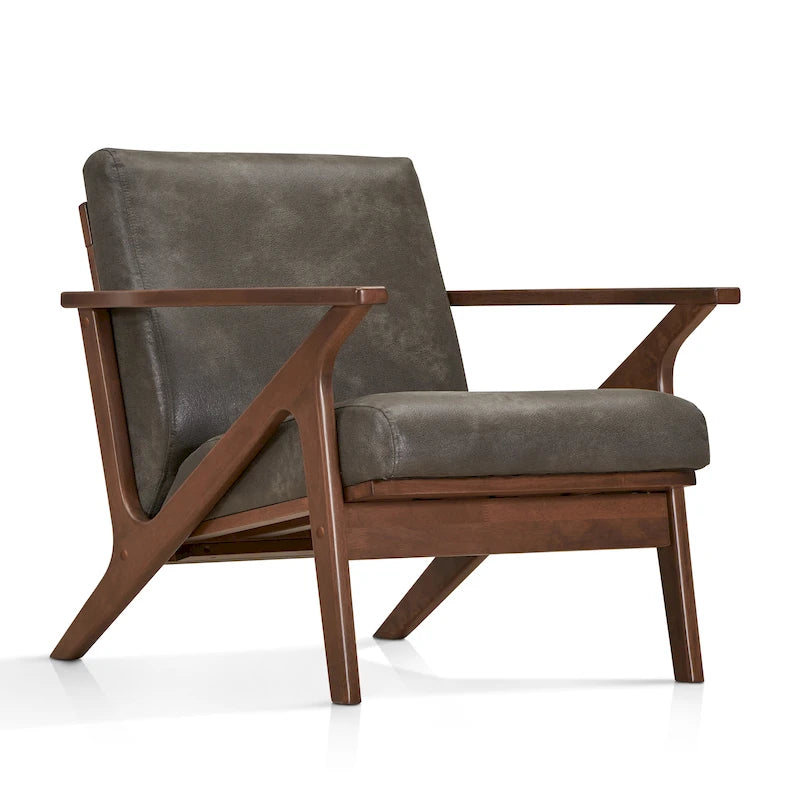Fauteuil Mid-Century Modern avec rembourrage moelleux