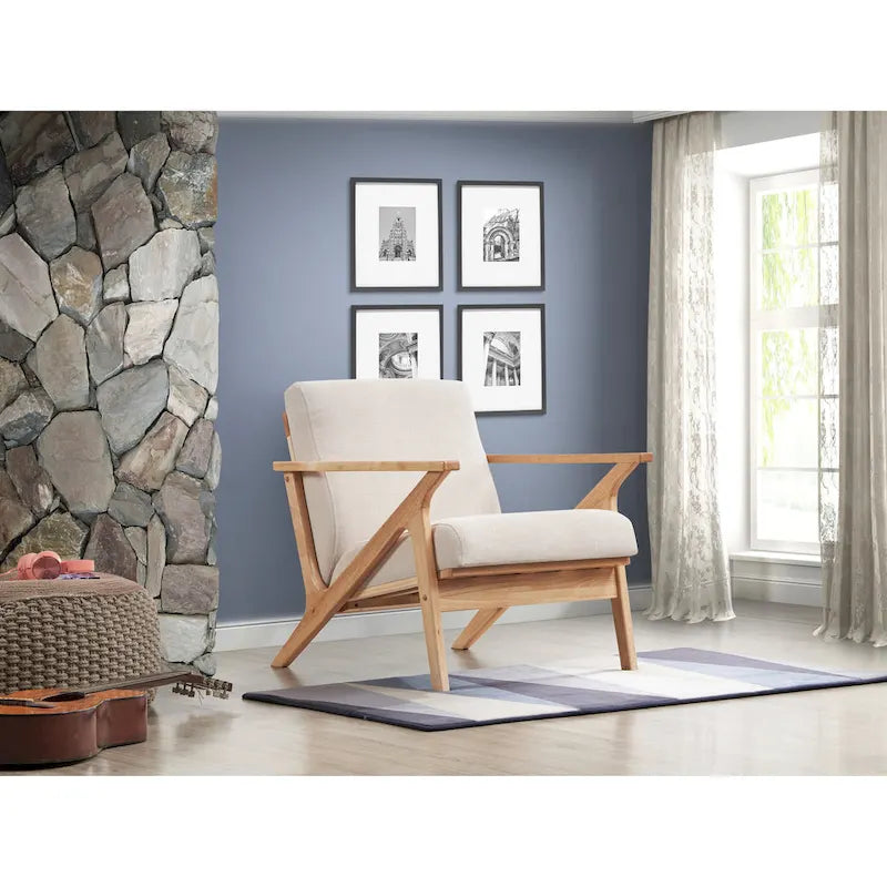 Fauteuil Mid-Century Modern avec rembourrage moelleux