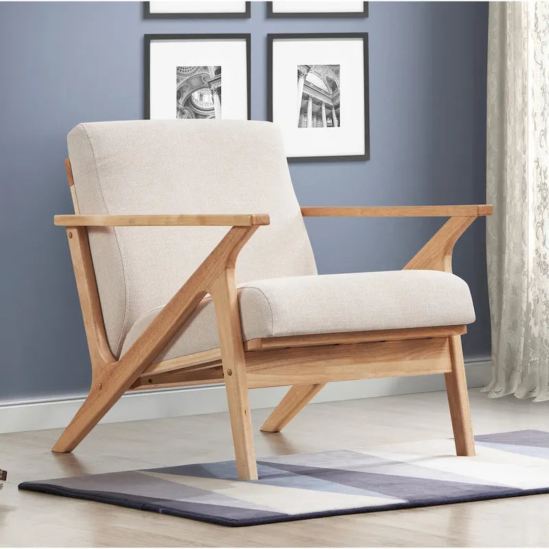 Fauteuil Mid-Century Modern avec rembourrage moelleux