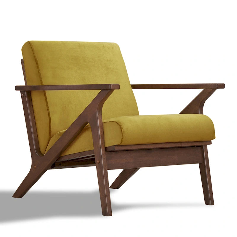 Fauteuil Mid-Century Modern avec rembourrage moelleux