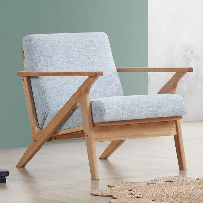 Fauteuil Mid-Century Modern avec rembourrage moelleux
