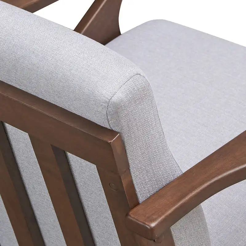 Fauteuil Mid-Century Modern avec rembourrage moelleux