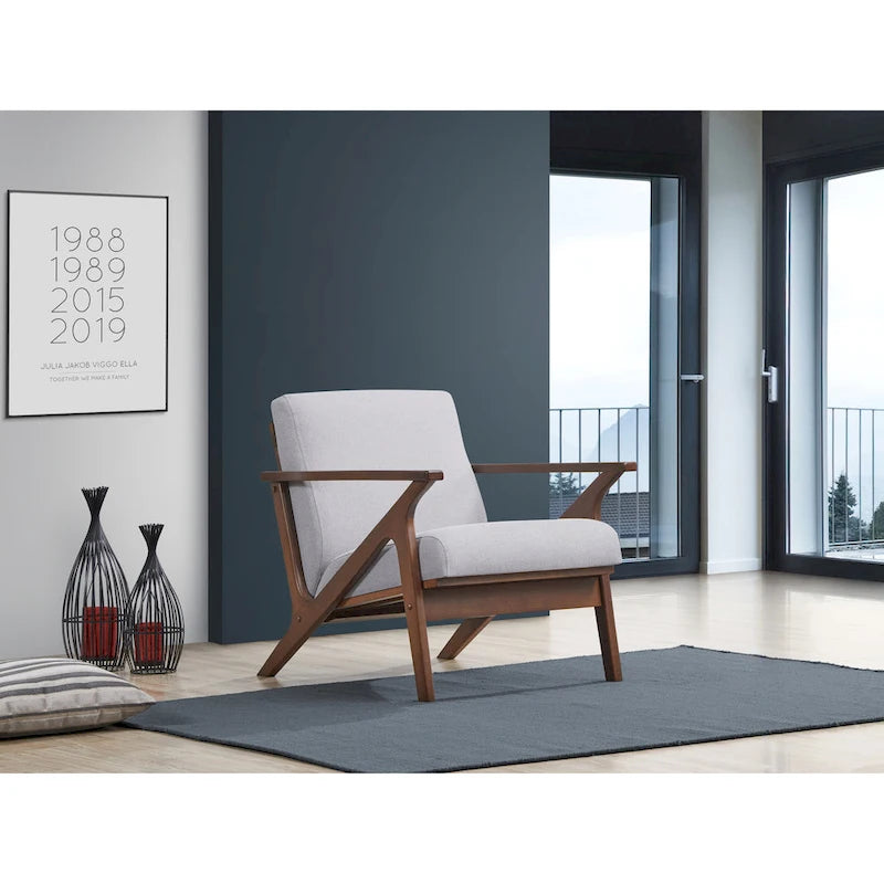 Fauteuil Mid-Century Modern avec rembourrage moelleux