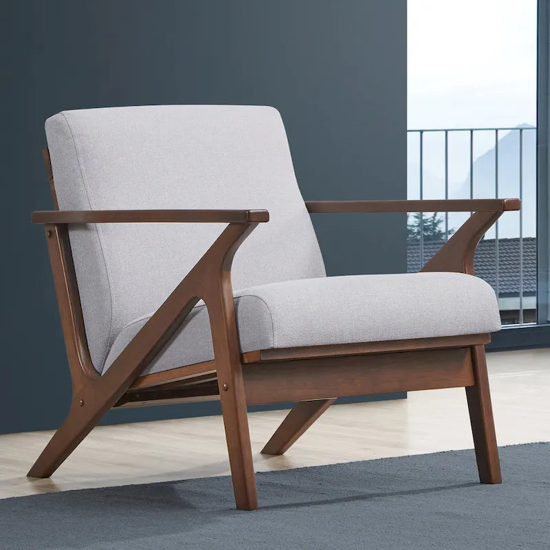 Fauteuil Mid-Century Modern avec rembourrage moelleux
