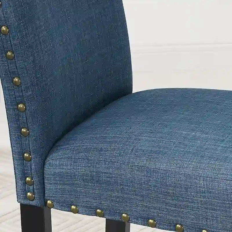 Tabouret contemporain en tissu, hauteur comptoir 63,5 cm