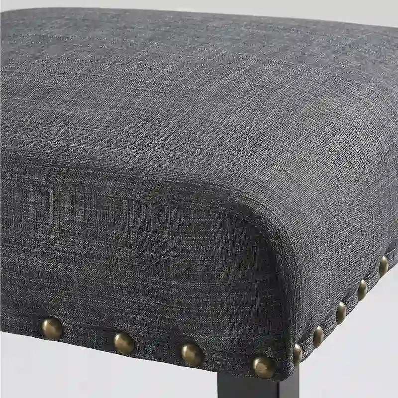 Tabouret contemporain en tissu, hauteur comptoir 63,5 cm