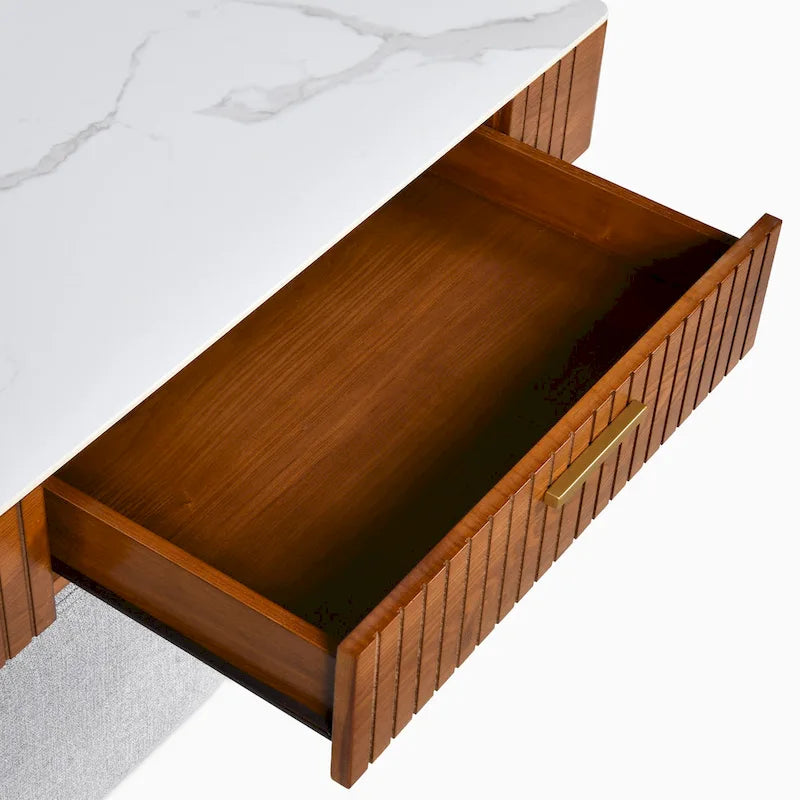 Table basse relevable avec rangement dissimulé et tiroir