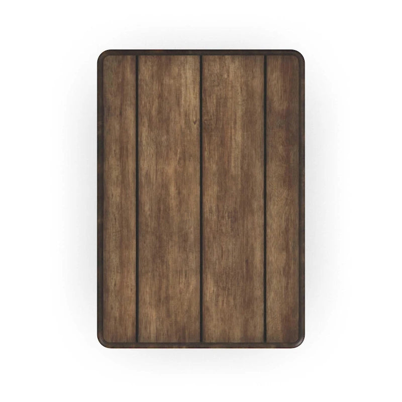 Table d'appoint en bois brun avec un tiroir