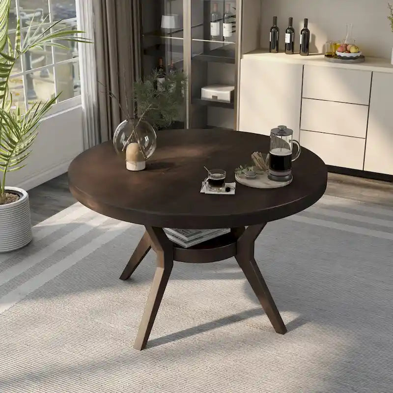 Table de salle à manger Farmhouse Espresso de 48 po