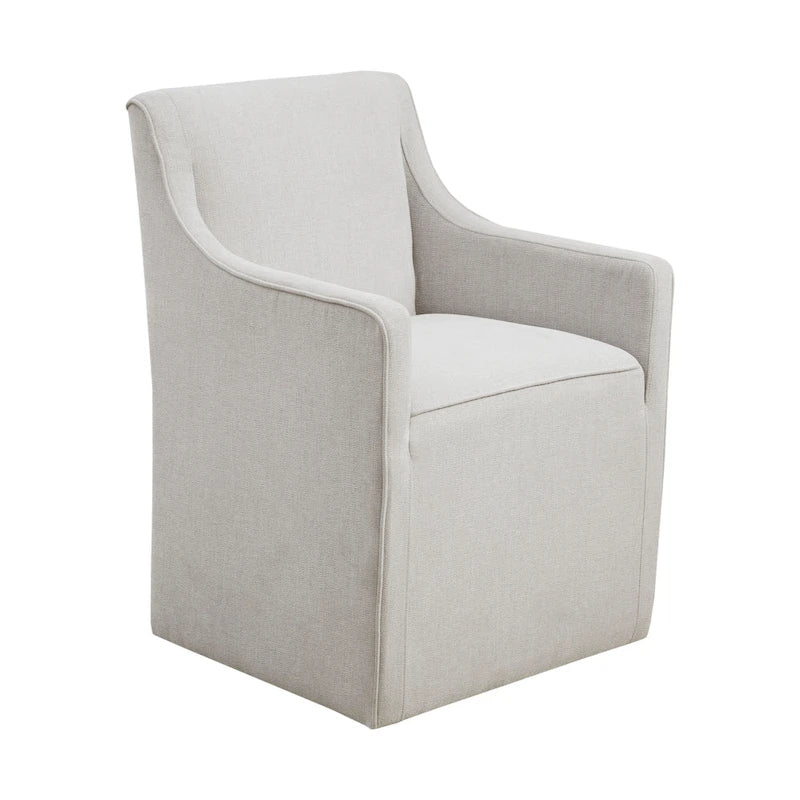 Fauteuil de salle à manger à roulettes