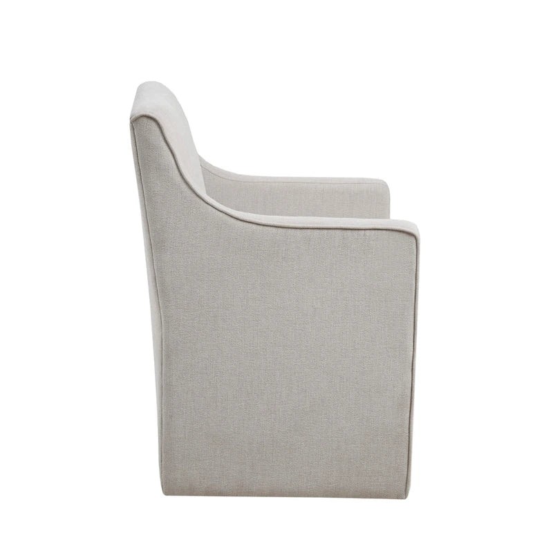 Fauteuil de salle à manger à roulettes