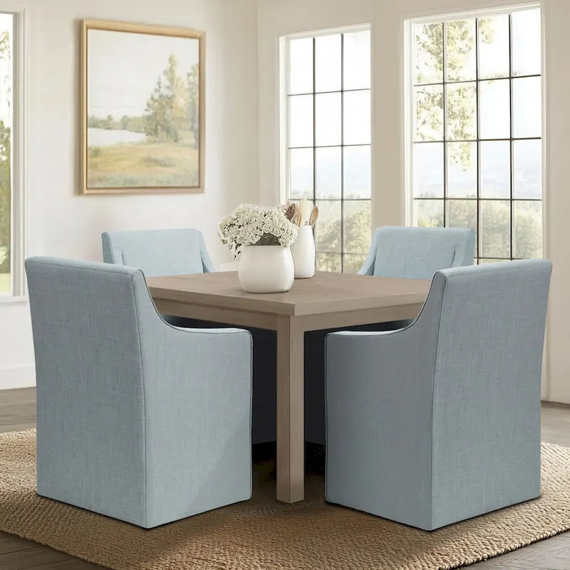 Fauteuil de salle à manger à roulettes