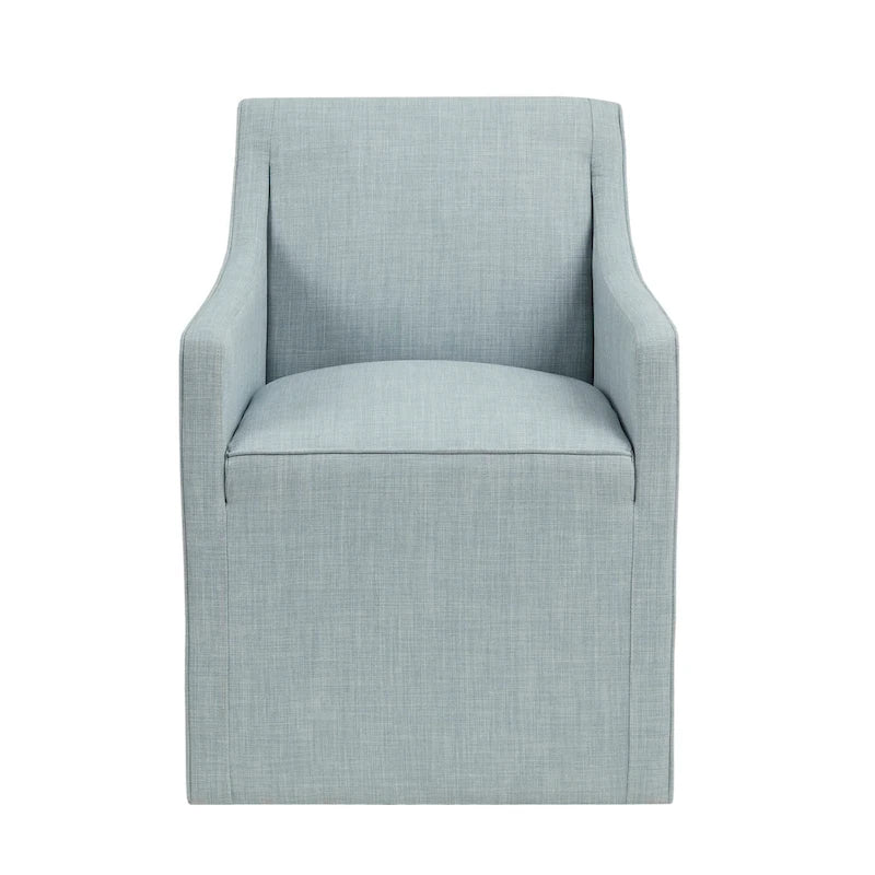 Fauteuil de salle à manger à roulettes