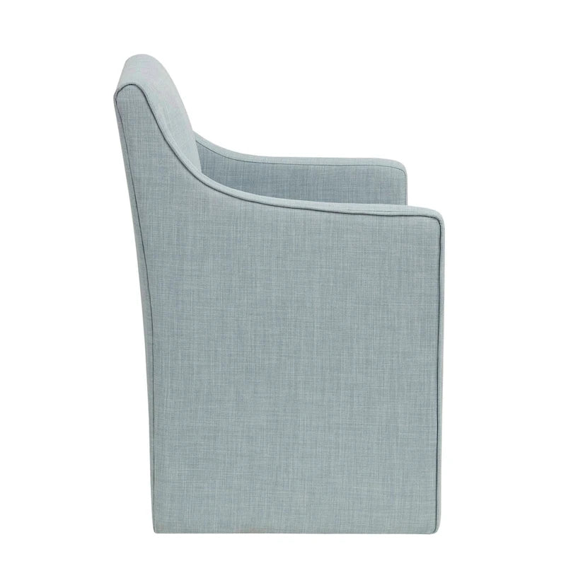 Fauteuil de salle à manger à roulettes