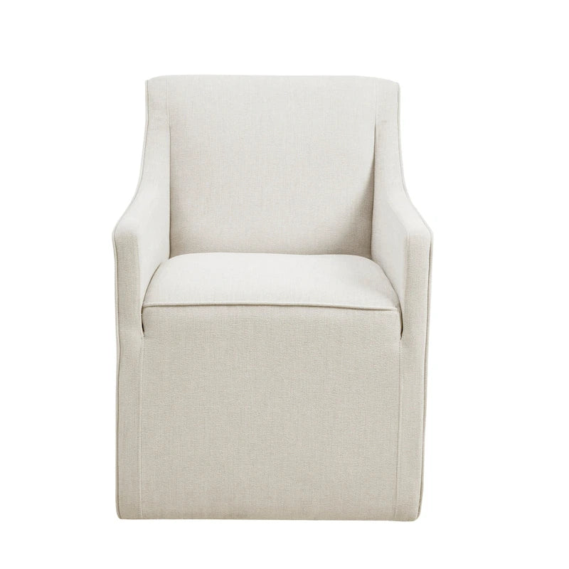 Fauteuil de salle à manger à roulettes