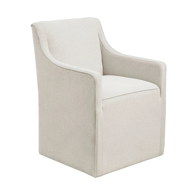 Fauteuil de salle à manger à roulettes
