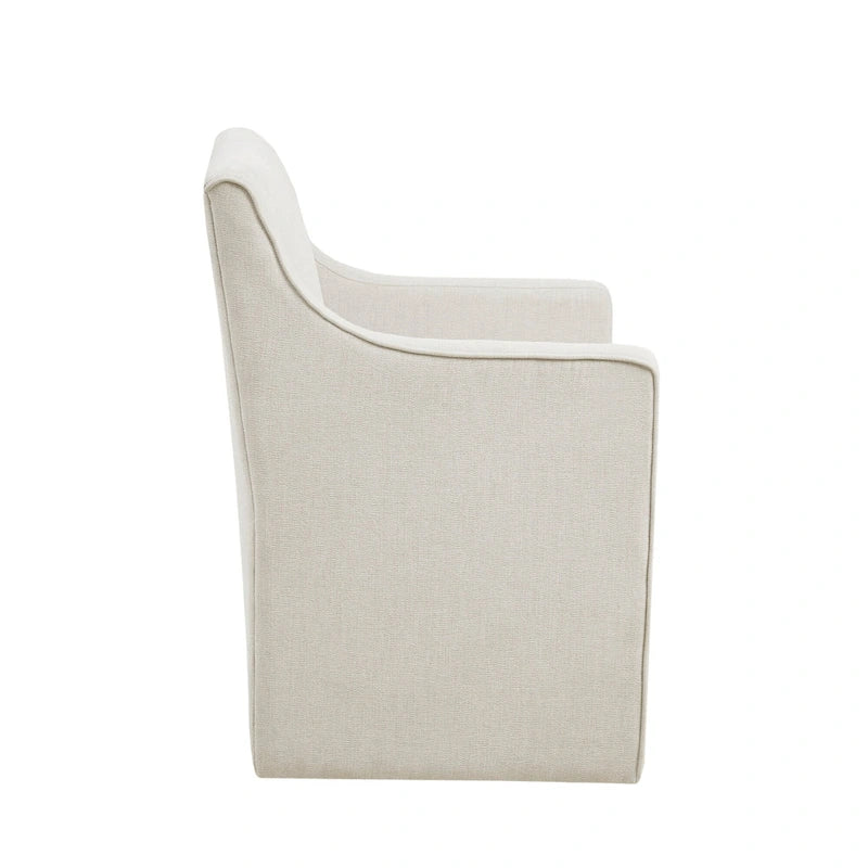 Fauteuil de salle à manger à roulettes
