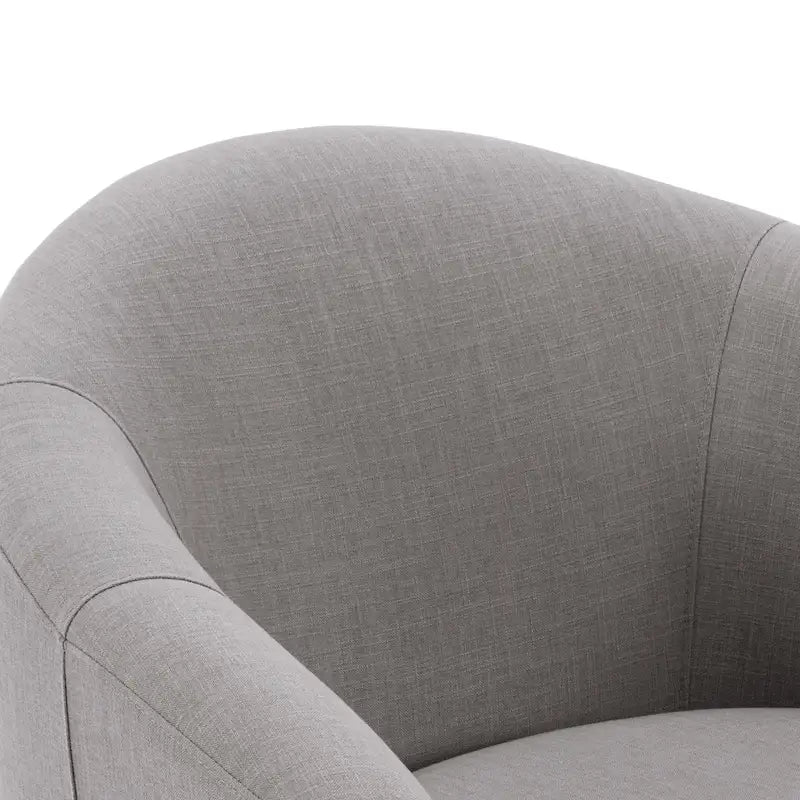 Fauteuil pivotant cylindrique moderne rembourré pour salon