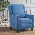 Fauteuil inclinable à pousser avec dossier à oreilles en lin