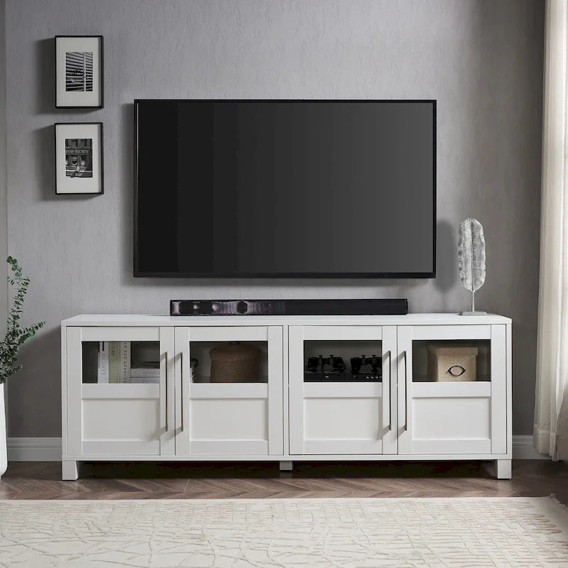 Meuble TV rectangulaire pour téléviseurs jusqu'à 75 pouces