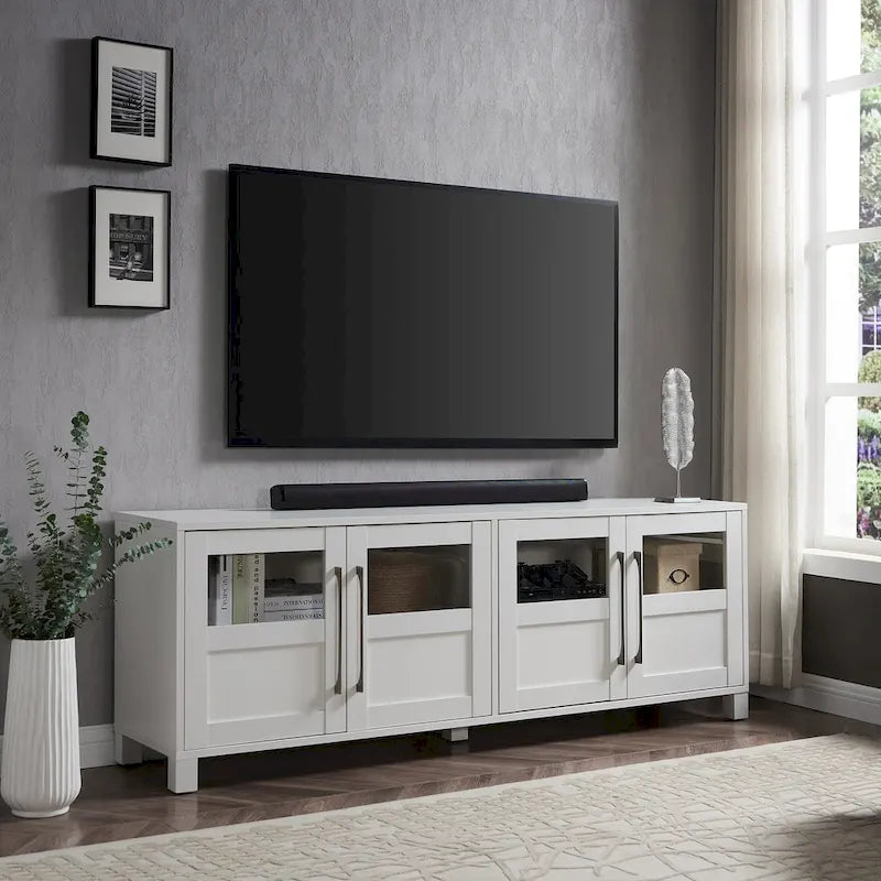 Meuble TV rectangulaire pour téléviseurs jusqu'à 75 pouces