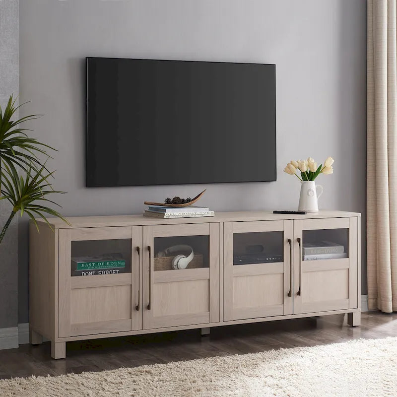 Meuble TV rectangulaire pour téléviseurs jusqu'à 75 pouces