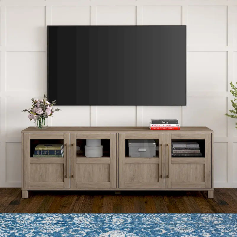 Meuble TV rectangulaire pour téléviseurs jusqu'à 75 pouces
