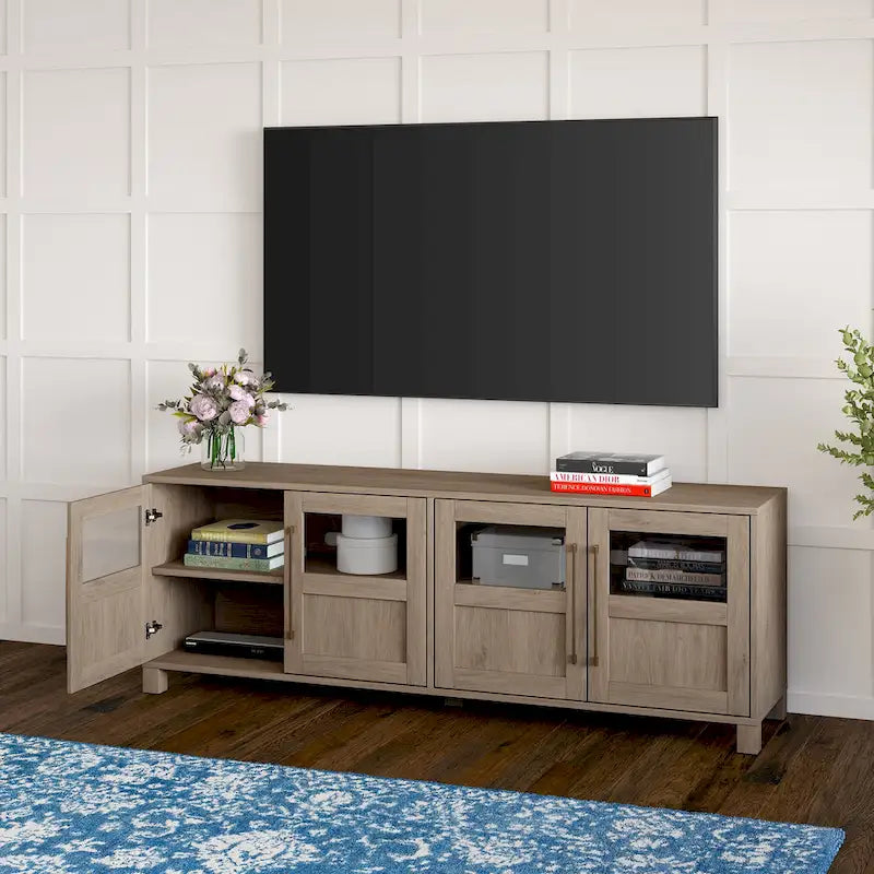 Meuble TV rectangulaire pour téléviseurs jusqu'à 75 pouces