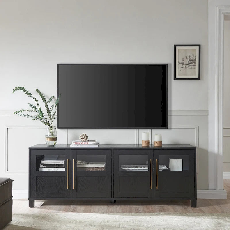 Meuble TV rectangulaire pour téléviseurs jusqu'à 75 pouces