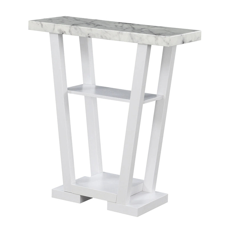 Console en V avec étagères