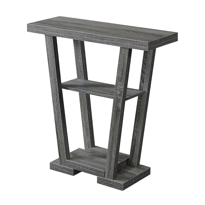 Console en V avec étagères