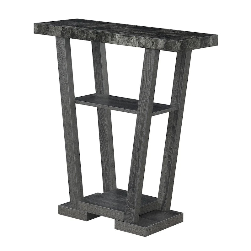 Console en V avec étagères