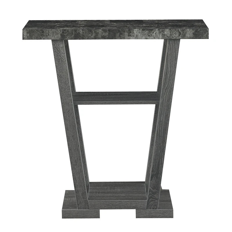 Console en V avec étagères