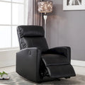 Petit fauteuil de lecture inclinable moderne en similicuir avec fonction électrique