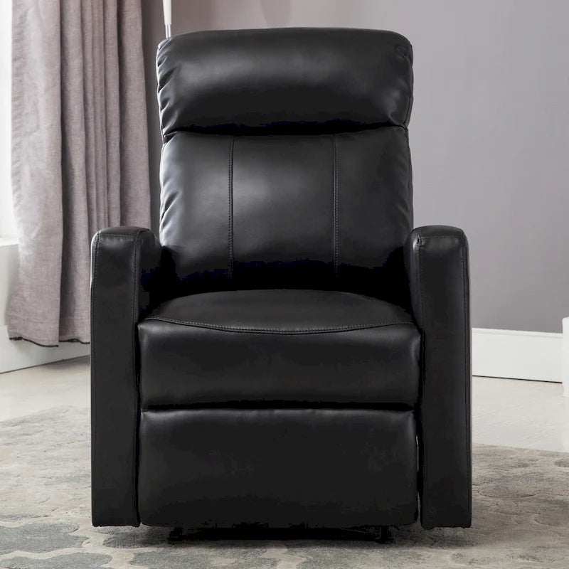 Petit fauteuil de lecture inclinable moderne en similicuir avec fonction électrique